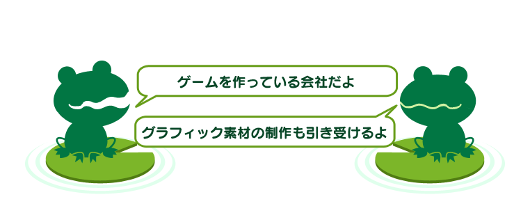 ゲームを作っている会社だよ